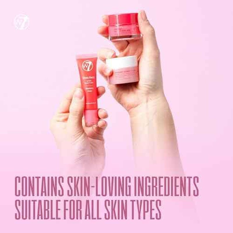 W7 Sweet Dreams Lip Care Gift Set - Overnight Mask, Balm & Scrub - Strawberry