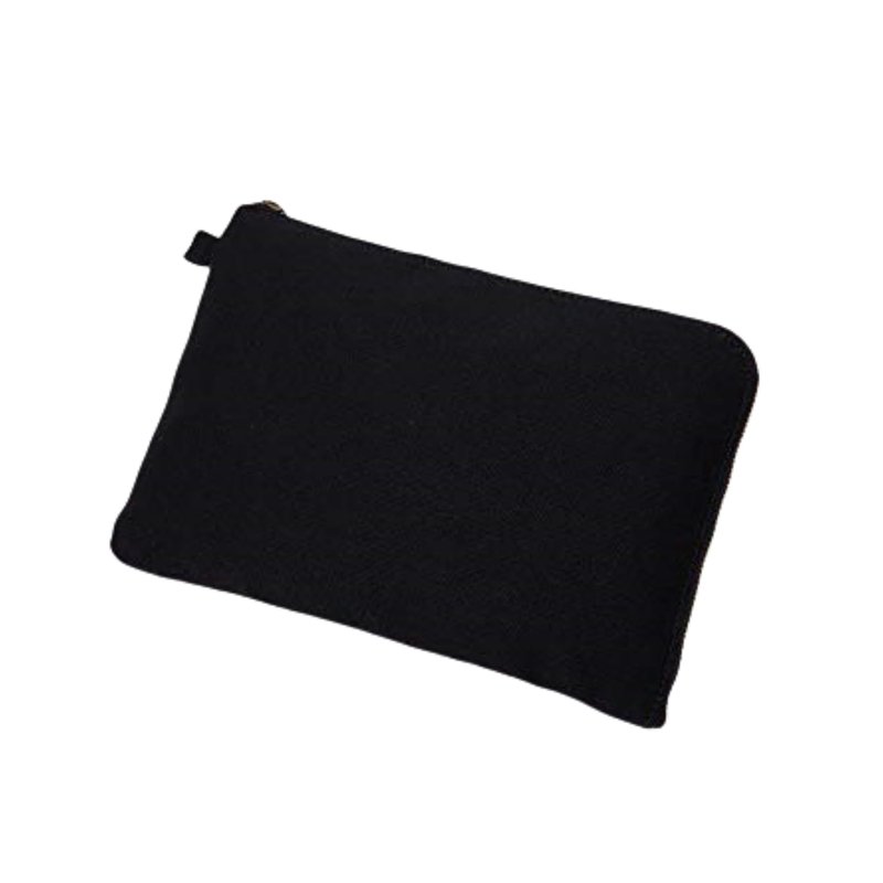 YONBEN Zipper Pouch Storage Bag Simple and Stylish Women's Cosmetic and Travel Bag (Black-improved-3)