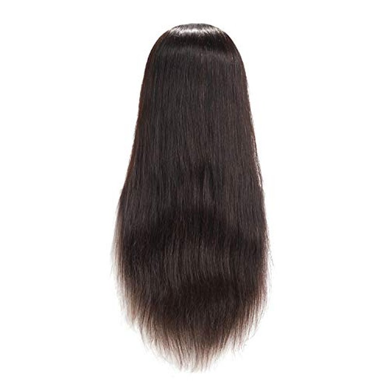 24"-26" 100% Human hair Mannequin head Training Head Cosmetology Manikin Head Doll Head with free Clamp (Black Hair)