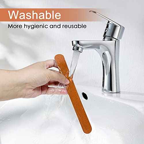 Canvalite Nail File Large Emery Boards for Nails,180 Grit Nail Files for Natural Nails, Thin Emory Nail File Pack Manicure Tool for Home Use 12PCS