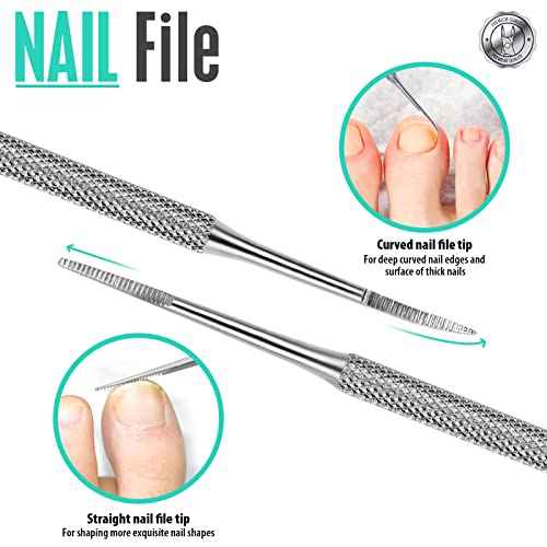 FANDAMEI Ingrown Toenail Removal Kit, Pedicure Tools, Nail Care Kit, Cuticle Trimmer, Nail Cuticle Nippers, Cuticle Kit Stainless Steel, Cuticle Clippers, Cuticle Pushers, Manicure Kit, Pedicure Kit