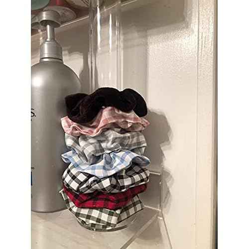 Cq acrylic Acrylic Ponytail and Scrunchie Holder Stand,Girls Bracelet Display Rack, Hair Scrunchy Holder, Vertical Bracelets and Scrunchies Holders,12 Inch High