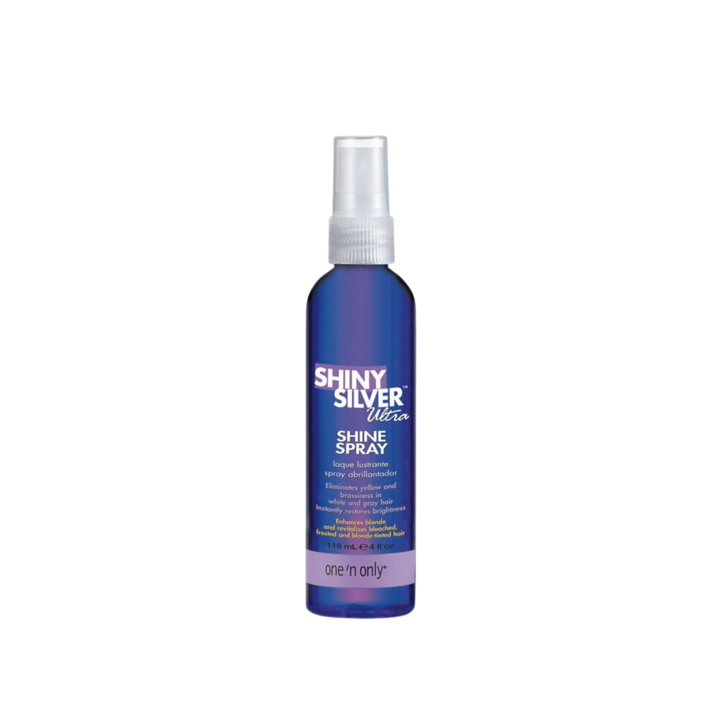 Ultra Shine Spray for Purple Hair - Brightening Gloss with UV & Thermal Protection | 4 oz for Enhanced Color & Damage Repair