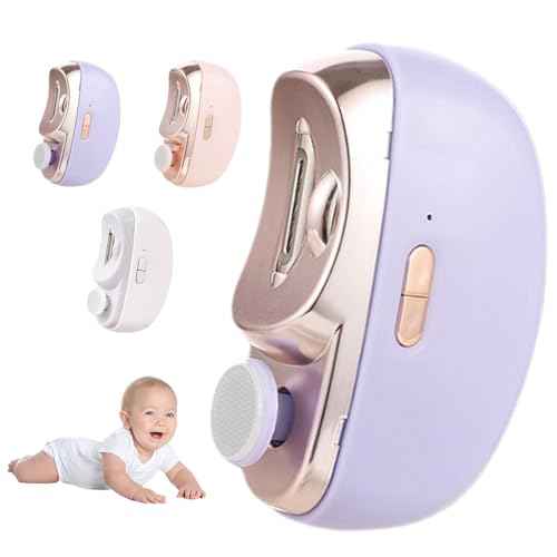 Electric Nail Clipper, 2025 New Electric Nail Trimmer Clippers for Fingers and Toes with 2 Adjustable Speeds, Electric Toe Nail Cutter for Seniors (Purple)