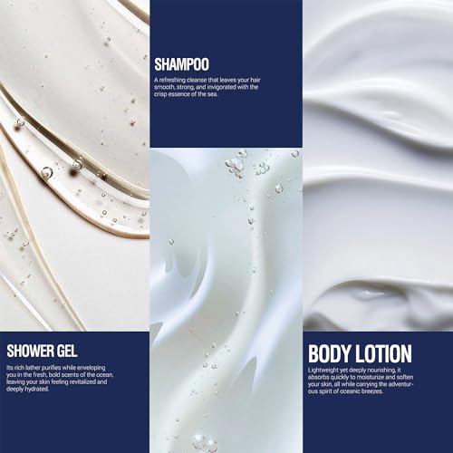Body & Earth Mens Gift Sets 3pcs Mens Body Wash With Fresh Ocean Scent Travel Size Toiletries For Birthday Gifts For Men Christmas Gifts