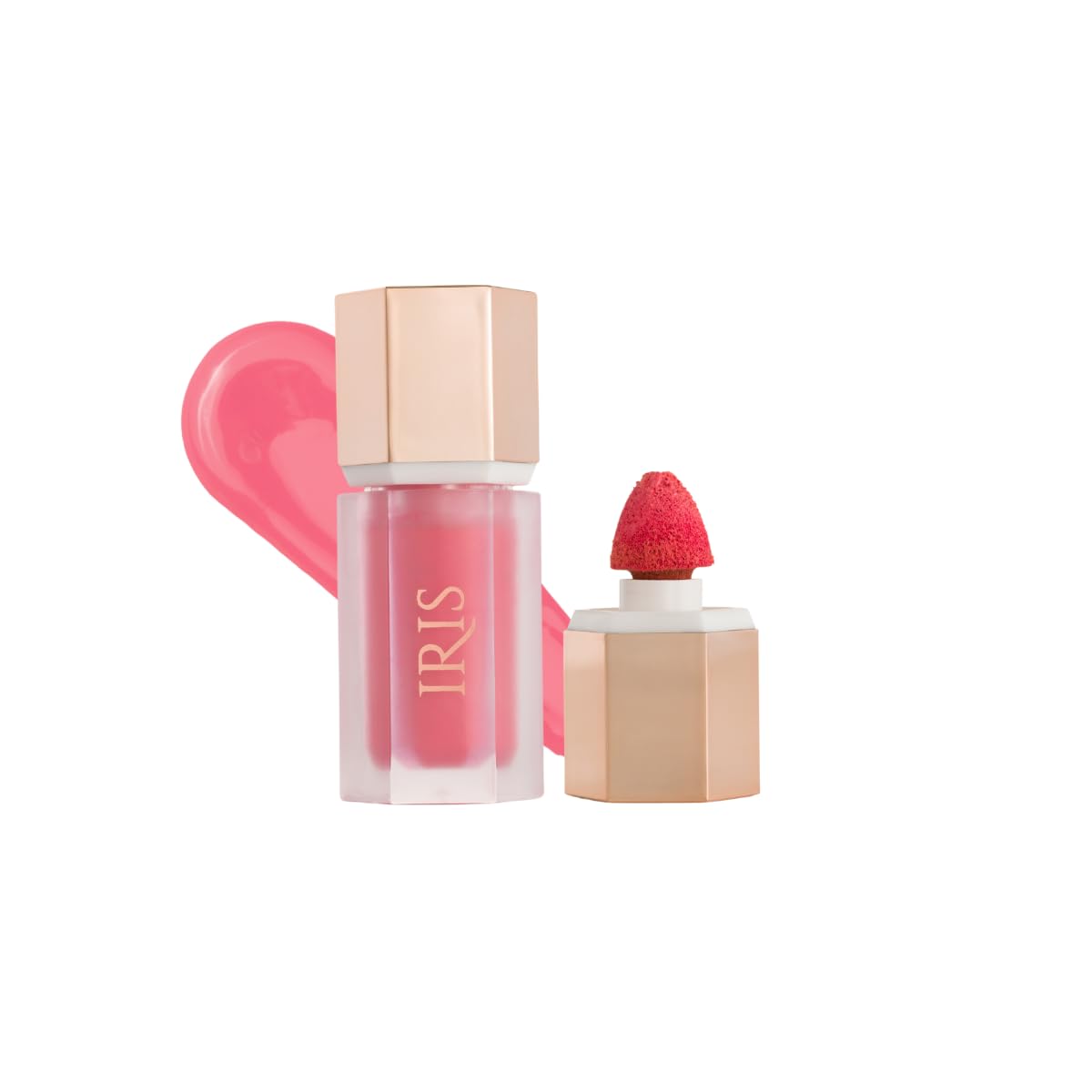 IRIS Oh! She Blushes Liquid Blush, Buildable and Long-Lasting, Serum-Like Formula with Hyaluronic Acid, Niacinamide and Squalane (Nude Pink, NA) (She’s Hot)