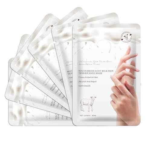 Mositurizing Hand Masks with Goat Milk,Hydrating Hand Glove for Dry Cracked Hands, Home Spa Hand Mask Gloves for Soft and Smooth Touch Skin£¨6Pack£©