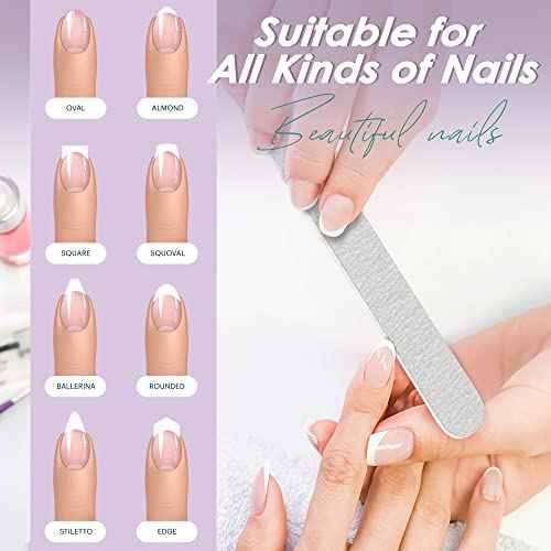 Professional Disposable Zebra Nail Files 100/180 Grit 5" Double Sided Emery Board Manicure Pedicure Tools 50Pcs