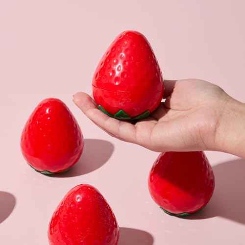 TONYMOLY Very Berry Strawberry Duo Gift Set | Hydrating Hand Cream with Sweet Strawberry Scent & Limited Edition Candle | Holiday Self-Care & Relaxation Gift for Women