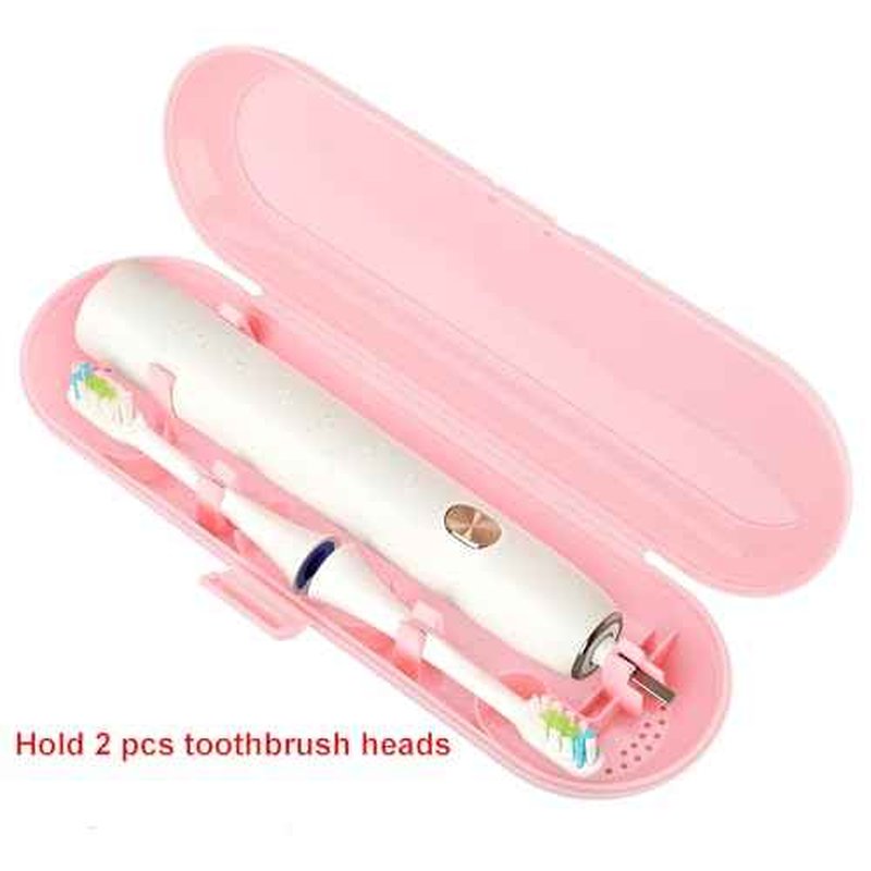 Cosmos Pack of 2 Plastic Travel Case Toothbrush Carrying Case Holder Container Compatible with Oral B Pro and also for Sonicare & Other Toothbrush