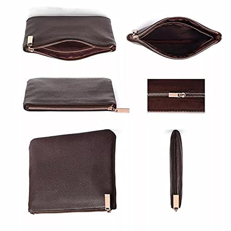 15-Piece Rose Gold Makeup Brush Set - Natural Hair Brushes with Premium Travel Bag