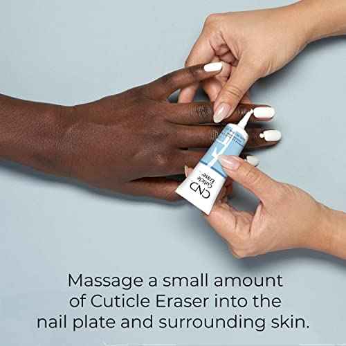 CND Cuticle Couple, SolarOil + Cuticle Eraser, Natural Blend Oils, Moisturizes and Conditions Skin, Gentle Exfoliator, 0.5 fl oz.