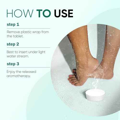 Shower Steamers Aromatherapy, 18-Pack Shower Bombs, Long-Lasting Shower Tablets Essential Oil Stress Relief and Relaxation Bath Gifts for Women and Men (Eucalyptus & Menthol)