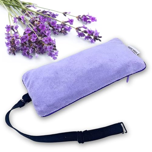Mumu Wraps Lavender Aromatherapy Weighted Eye Pillow - Ideal for Sleeping, Yoga, and Meditation - Includes Extra Cover - Perfect Self-Care and Relaxation Gift for Women and Moms