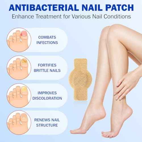 Fungal Nail Patches for Toenails, 42pcs/box Nail Health Care Patches, Overnight Toe Nail Treatments for Damaged Nails Foot Nails Repair and Care (2)