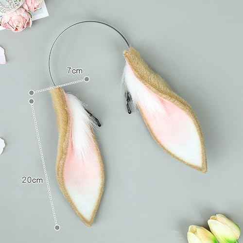Faylay Women Cosplay Bunny Ears Rabbit Headband Animal Ears Furry Bunny Ears Party Accessories