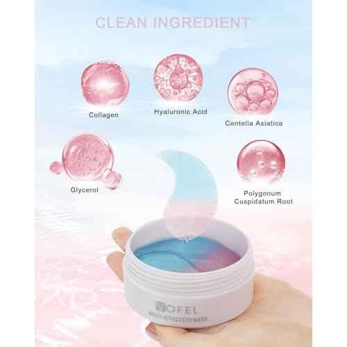 Under Eye Patches for Puffy Eyes and Dark Circles Hydrating Eye Mask with Collagen Eye Gel Pads Reduce Wrinkles Skin Treatment 30 Pairs