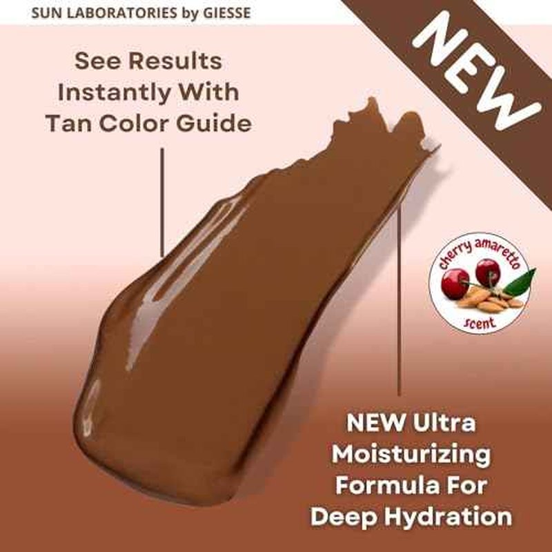 Sun Laboratories By Giesee Tan Overnight Self Tanning Lotion 8 oz 2 Pack, Self Tanning Lotion, Self Tanner, Tanning Lotion, Odorless, Non-Toxic, Medium, Light & Fair Skin, Face & Body