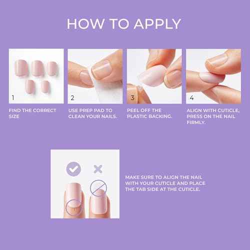 KISS imPRESS No Glue Mani Press On Nails, , 'All Black', Black, Short Size, Squoval Shape, Includes 30 Nails, Prep Pad, Instructions Sheet, 1 Manicure Stick, 1 Mini File