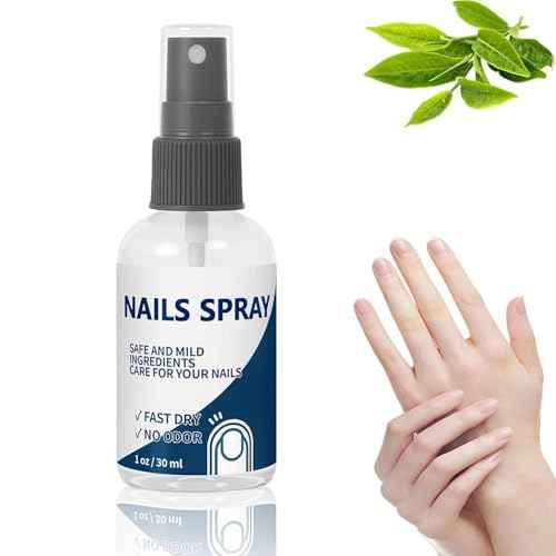 Nails Spray Fast-Drying Nail Care Moisturizer with No Odor Formula for Men & Women, Safe Mild Ingredients, 30ml/1fl oz
