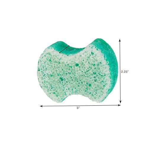 Spongables Pedi Scrub Foot Exfoliating 20+ Wash Sponge, Peppermint and Tea Tree, 3 Count