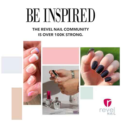 Revel Nail Dip Powder Pro Base Coat - Base Liquid for Dip Nails, Step 1 for Long-Lasting Dip Nail Color, Chip & Crack Resistant, No UV Lamp, DIY Manicure For Strong Healthy Nails, 0.5 oz