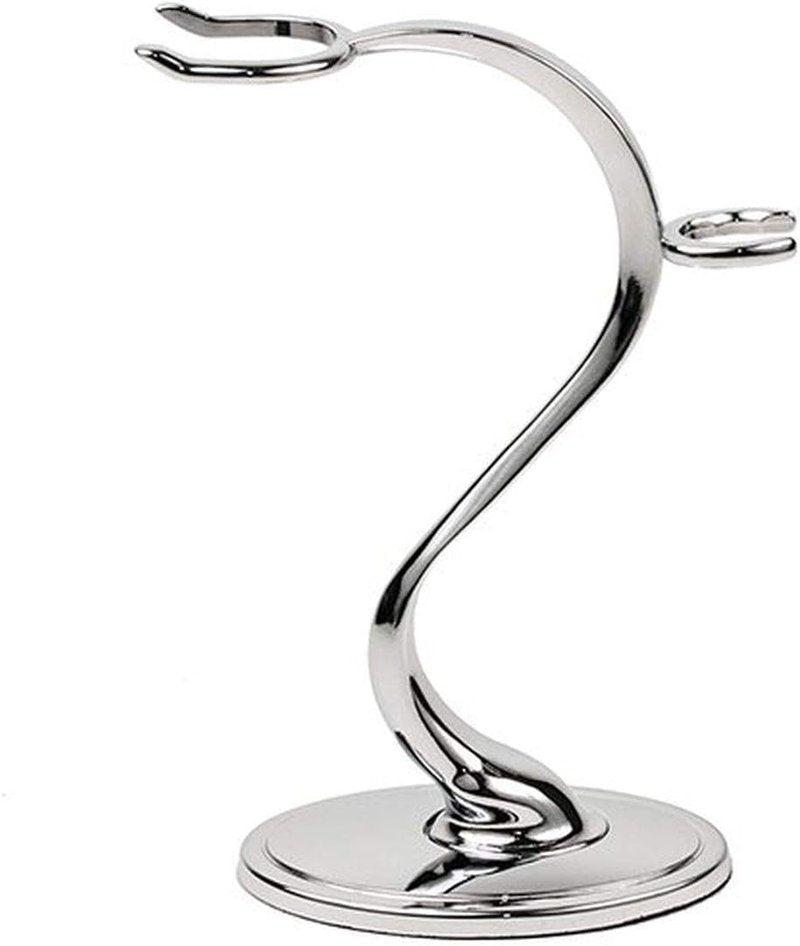 Taconic Shave Super Safety Razor Stand | Heavyweight Chrome Double Edge Holder for Classic Wet Shaving
