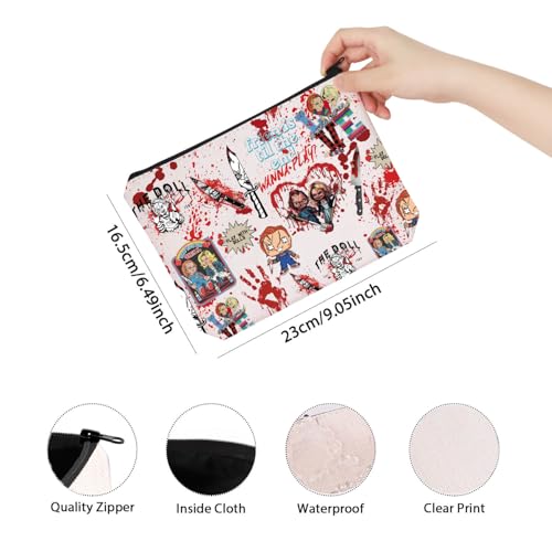 TSOTMO Til the End Makeup Bag - Horror Movie Gift for Daughter