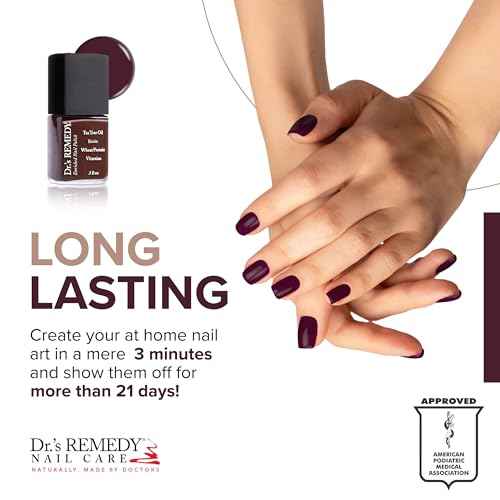 Dr¡¯s Remedy Enriched Nail Polish: Non Toxic, All Natural, and Organic - Doctor Formulated: Strengthens, Restores, Heals, and Protects '24-Free' - DESIRE Dark Brown