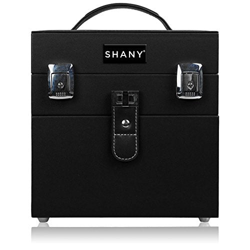 SHANY Color Matters - Makeup Travel Case Nail Accessories Organizer and Makeup Train Case - Makeup Storage Box - Black