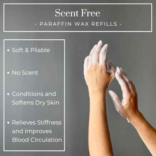 1lb Unscented Paraffin Wax, Paraffin Wax for Hand and Feet, Use with any Paraffin Wax Machine for Hand and Feet, Paraffin Wax Refills for Paraffin Baths, Parrafin Wax Blocks