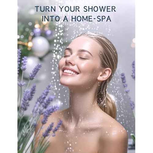 Shower Steamers Aromatherapy 15 Pack, Stress Relief & Self Care - Lavender Shower Bombs with Natural Essential Oil, Home Spa Shower Travel Essentials, Relaxation Birthday Gifts for Women & Men