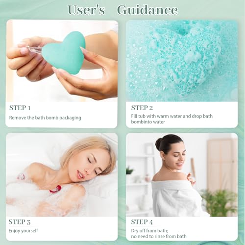 12 Pcs XXL Bath Bombs for Women Gift Set, Valentine's Day Bubble Bathbombs for Girlfriend, Her, Girls, Wife, Shea & Coco Butter Dry Skin Moisturize, SPA Relaxing Aromatherapy, Mothers Day Gift