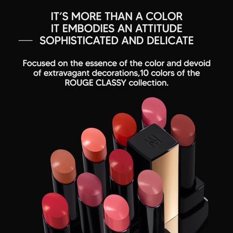 HERA Rouge Classy Lipstick #301 SEOUL RED | Luxurious Long-Lasting Color, Featherlight Comfort, Luminous and Velvety Finish, Seoul-Inspired Shades, Korean Lip Makeup, 0.12 oz. (3.5g)