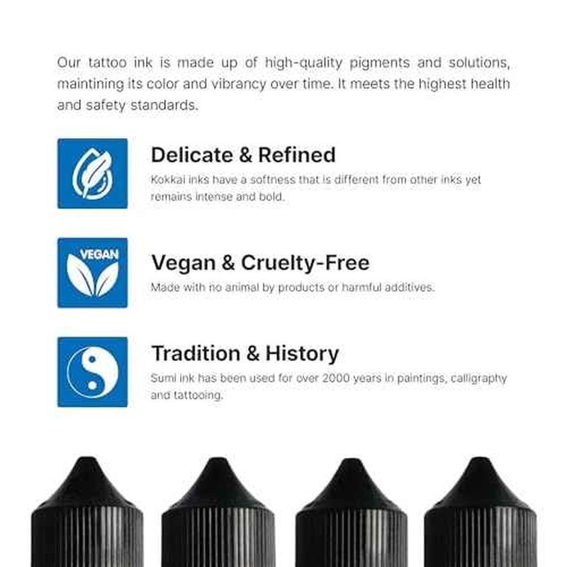 Tattoo Ink, Premium Quality, Precision Medium Viscosity, Rich Hue, Quick Healing, Acrylic-Free, Water-Based, Ready-to-Use Ink for Precision Tattooing (36 Color Pack, 0.5 oz)