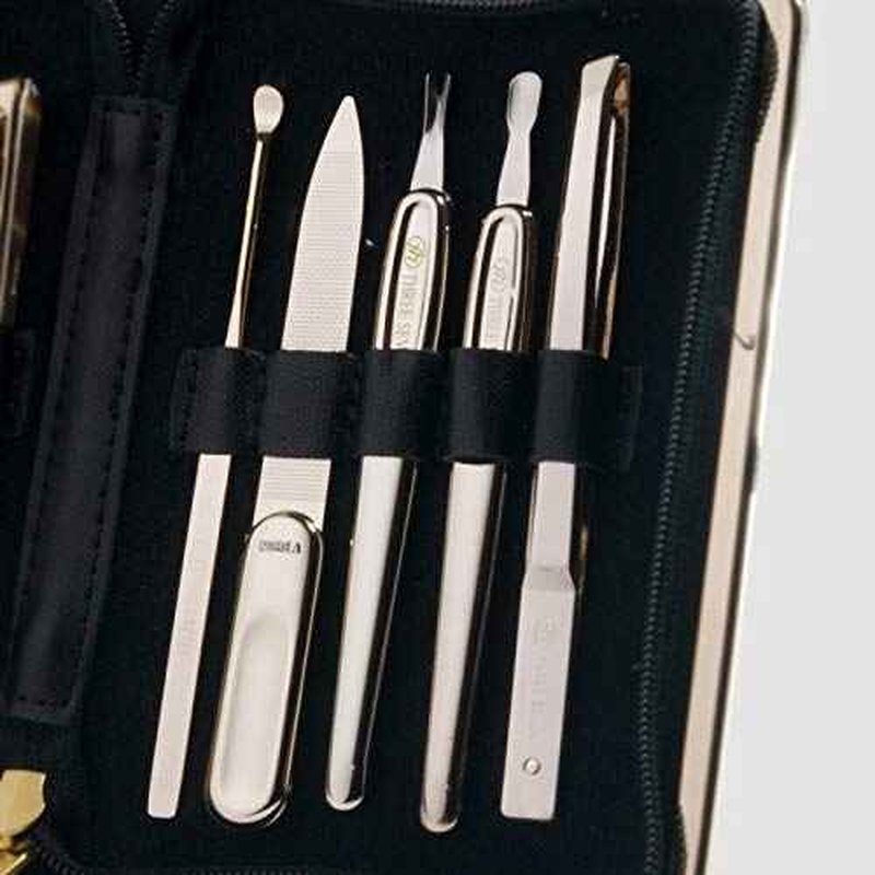 Korean Nail Clipper! World No. 1. Three Seven (777) Premium Quality Gift Travel Manicure Grooming Kit Nail Clipper Set Made in Korea, Since 1975 (940RG)