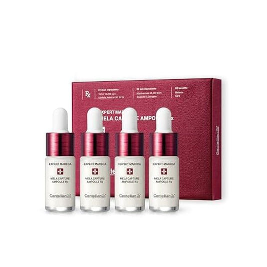 Centellian 24 Expert Ampoule (Season 2, 0.2fl oz x 4 pcs) - Korean Serum for Face. Soothing, Even Tone, Dry Sensitive Skin. TECA, Centella Asiatica, Gotu Kola