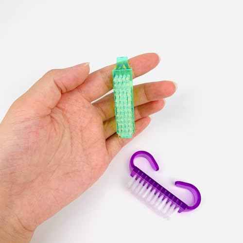 Handle Grip Nail Brush, 24 Pack Small Fingernail Brushes, Hand Scrub Cleaning Brush Kit for Nails and Toes Women Men, Multicolor