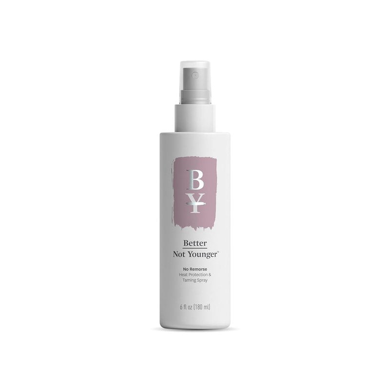 Better Not Younger Heat Protection & Taming Spray for Women Over 40-6oz – No Remorse Hair Mist with Vitamin E, Avocado & Argan Oils – Heat Protectant Spray that Protects, Smooths & Controls Frizz.