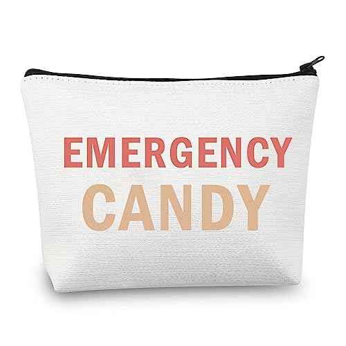 BDPWSS Emergency Candy Makeup Bag Candy Lover Gift Emergency Food Bag For Women Girls Sister Friends Graduation Gift (Emergency Candy)