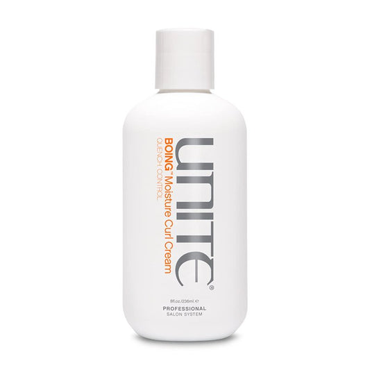 UNITE Hair BOING Moisture Curl Cream – Mega-Hydrating with Coconut & Argan-Infused Oil | Frizz Control & UV Protection | All Curl Types – 8 Fl Oz