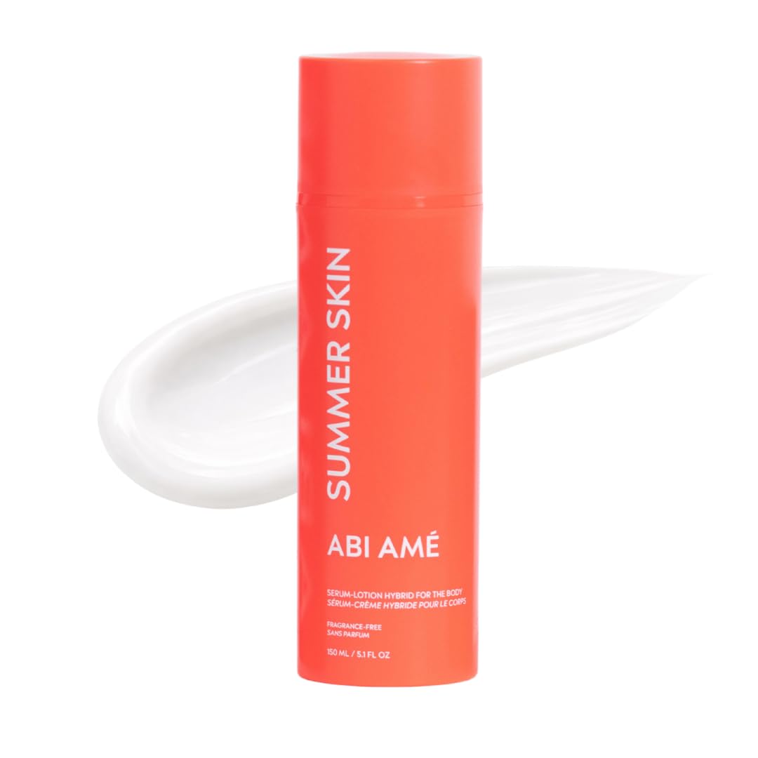 ABI AME Summer Skin Body Serum - Niacinamide Body Serum with Saccharide Isomerate - Hydrating Lightweight Body Lotion for Dry Skin - Fast Absorbing, Non-Greasy Made in France - 150ml