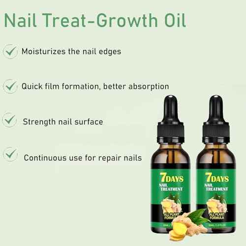 Ginger Nail Treatment Nail Support Nail Care, Nail Treatment, Ginger Nail Growth Serum, Ginger Cuticle Care Oil for Nails,Cuticle Serum for Nails