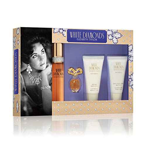 WHITE DIAMONDS by Elizabeth Taylor 4 Piece Gift Set with 1.7 EDT SPRAY for Women