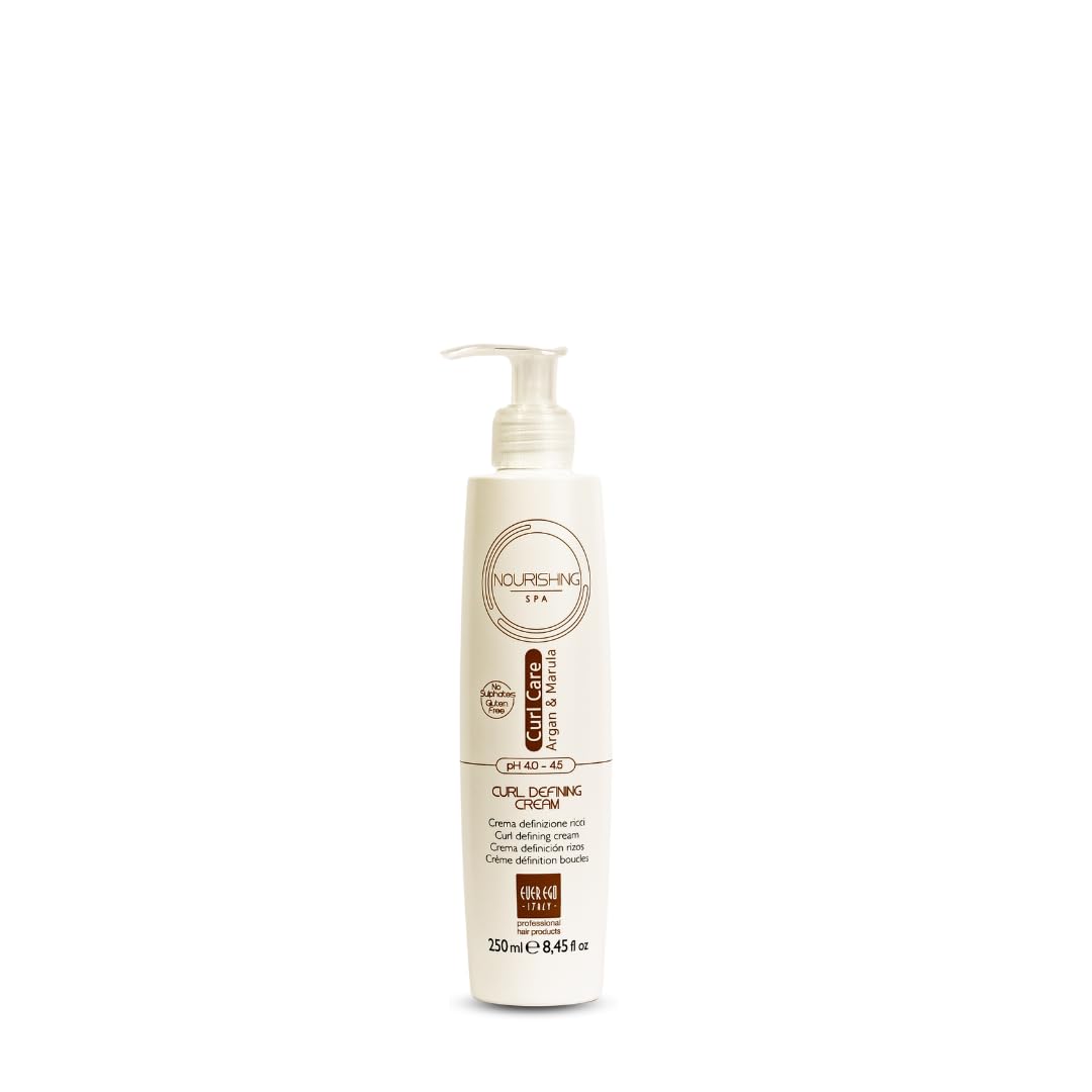 Ever Ego Curl Care - Argan & Marula Curl Defining Cream for Frizz Control | 8.45oz