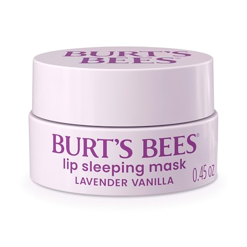 Burt¡¯s Bees Stocking Stuffers, Lavender Vanilla Lip Sleeping Mask, With Hyaluronic Acid and Squalane Moisturizer To Instantly Hydrate Lips, Overnight Lip Mask, Lip Treatment Christmas Gifts, 0.45 oz.