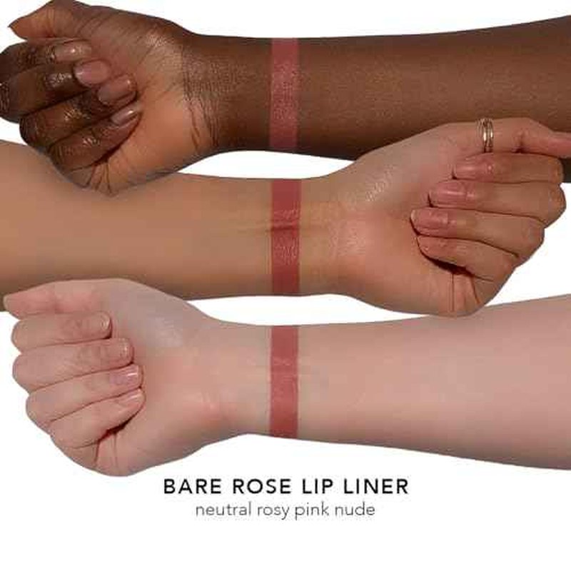Jouer Bare Rose Lip Kit - Essential Lip Enhancer Shine Balm and Lip Liner Duo - Tinted Lip Balm - Jojoba Seed Oil and Maxi Lip - Valued at $46