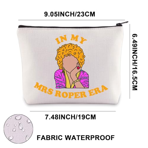 JNIAP Mrs.Roper Makeup Bag Mr Roper And Mrs Ropers Gifts In My Mrs Roper Era Gifts Sitcom Inspired Zipper Pouch (Mrs Roper Era)
