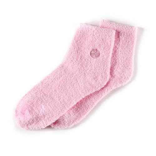 Earth Therapeutics Aloe Vera Socks ? Infused with Natural Aloe Vera & Vitamin E ? Helps Dry Feet, Cracked Heels, Calluses, Rough Skin, Dead Skin - Use with Your Favorite Lotions - Pink
