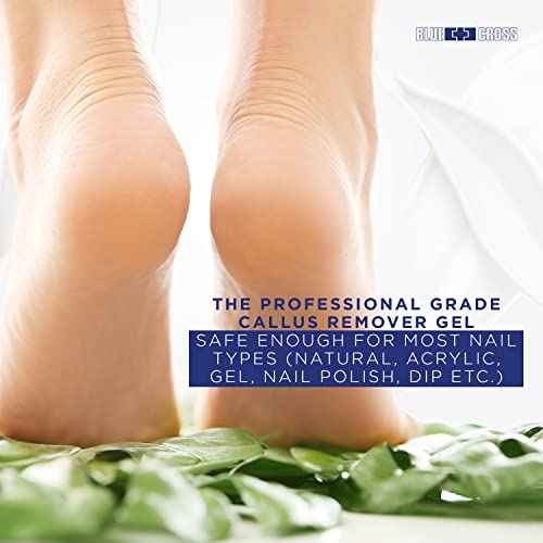 Blue Cross Callus Remover Gel for Feet or Heel, Extra Strength Professional Nail Care, File, Shaver, Scrubber & Pumice Stone Alternative for at Home Manicure/Pedicure Results, 6oz